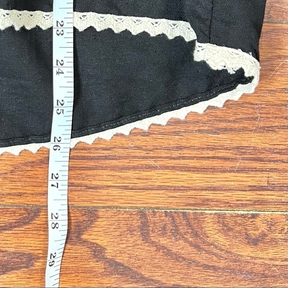 Zara Baby Doll Short Sleeve Blouse with White Embroidery Size Small - Picture 14 of 15